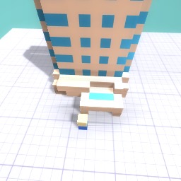 Building with person