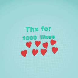 thx for 1000 likes ❤❤