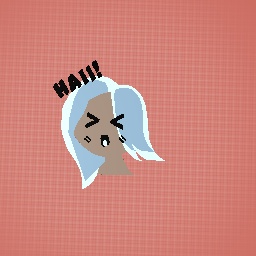 Blue hair human saying hi!