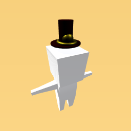 top hat with a gold stamp