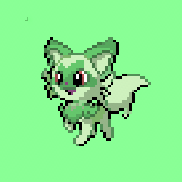 Pixel Sprigatito / Nyahoja