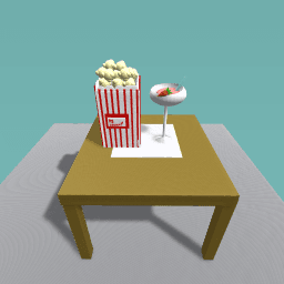 popcorn and a coctail