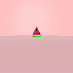 The floating watermelon