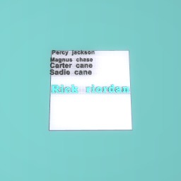 All my favorate book people an the creator