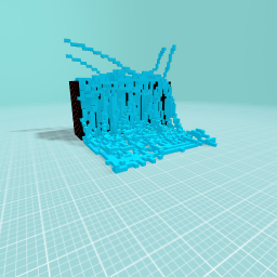 In the sky water fall