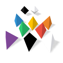 Tis is a rainbow piramid