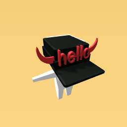 cool hello hat