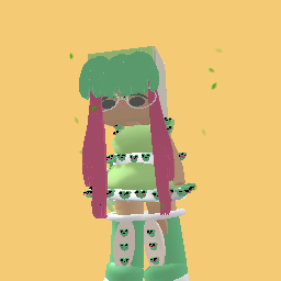 cute frog girl (if you look closely frogs are on the glasses)