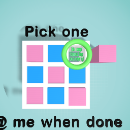 pick one and get a text !!! hhhhhh
