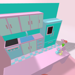 Cute pink Kitchen