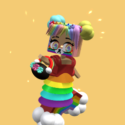 rainbow girl