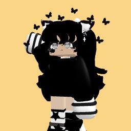 Cute goth girl >. <