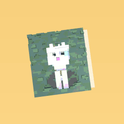Minecraft white cat