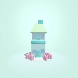 Cute pastel 2 stroy house