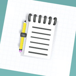 Cute notebook with pencil!!