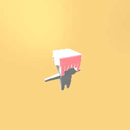 Blocky/chunky girl hair, pinnk, cute