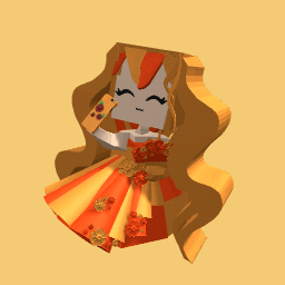 orange and red girl