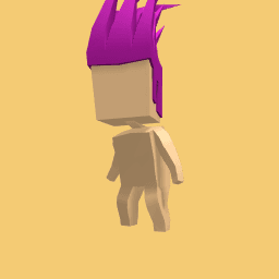 Purple animated hair
