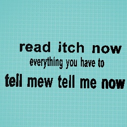 READ ITCH