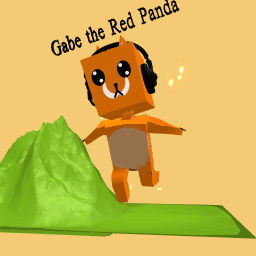 Gabe The red panda landscape edition