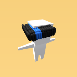 Black Hair With Blue Streak