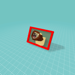 Lion in a frame