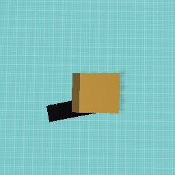 Un simple cubo con sombra