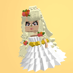 A girl on her wedding day