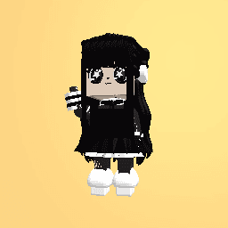 The cool girl which smiles