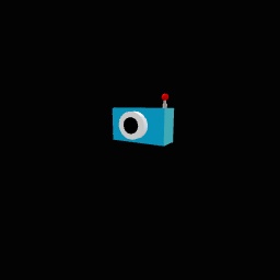 The blue camera