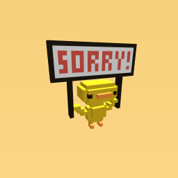 Sorry message