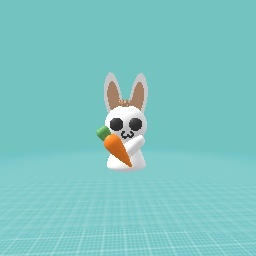 Cute lil' bunny with his carrot >w<