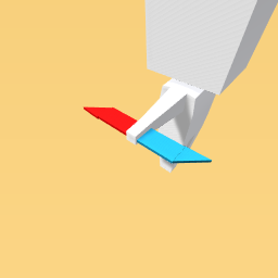 connected red and blue blade