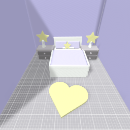 Kawaii purple star bedroom <3