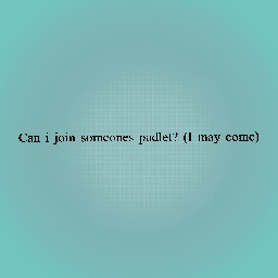 CAN I?