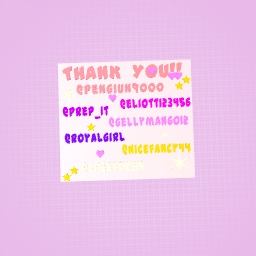 Thanks Guys!