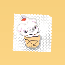 Pig in ice cream cone