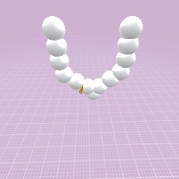 Pearl necklace w/rings