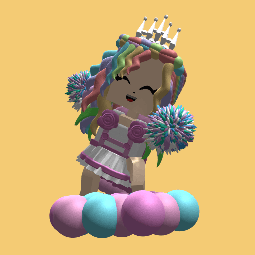 rainbow cheerleader