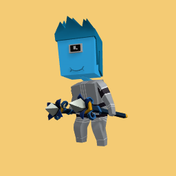 Blue dude in armor.