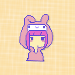 cute pink bunny girl