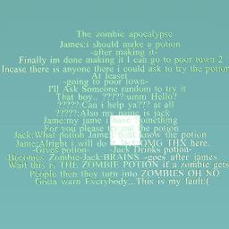 Part 1 Zombie apocaylpse