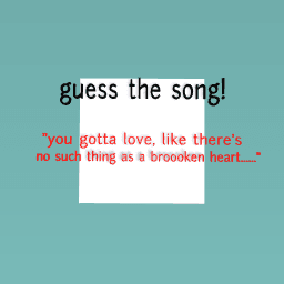 guess the song! (country edition!)