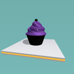 The black sprikel cupcake