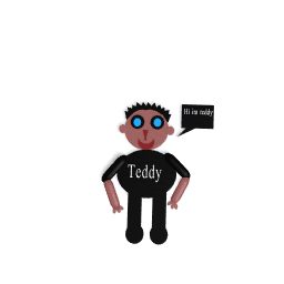 Me teddy (in flat shape)