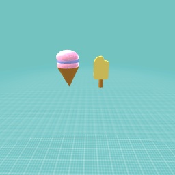 Ice cream and popsicle