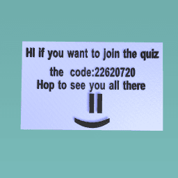 If you want to join the quiz