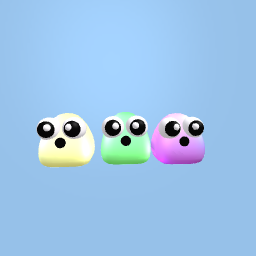 Cute pastel blobs