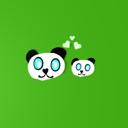 Panda and her baby.