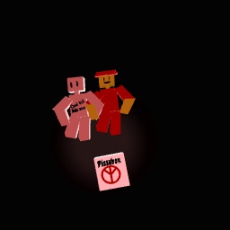 Cool kid, and pizza man